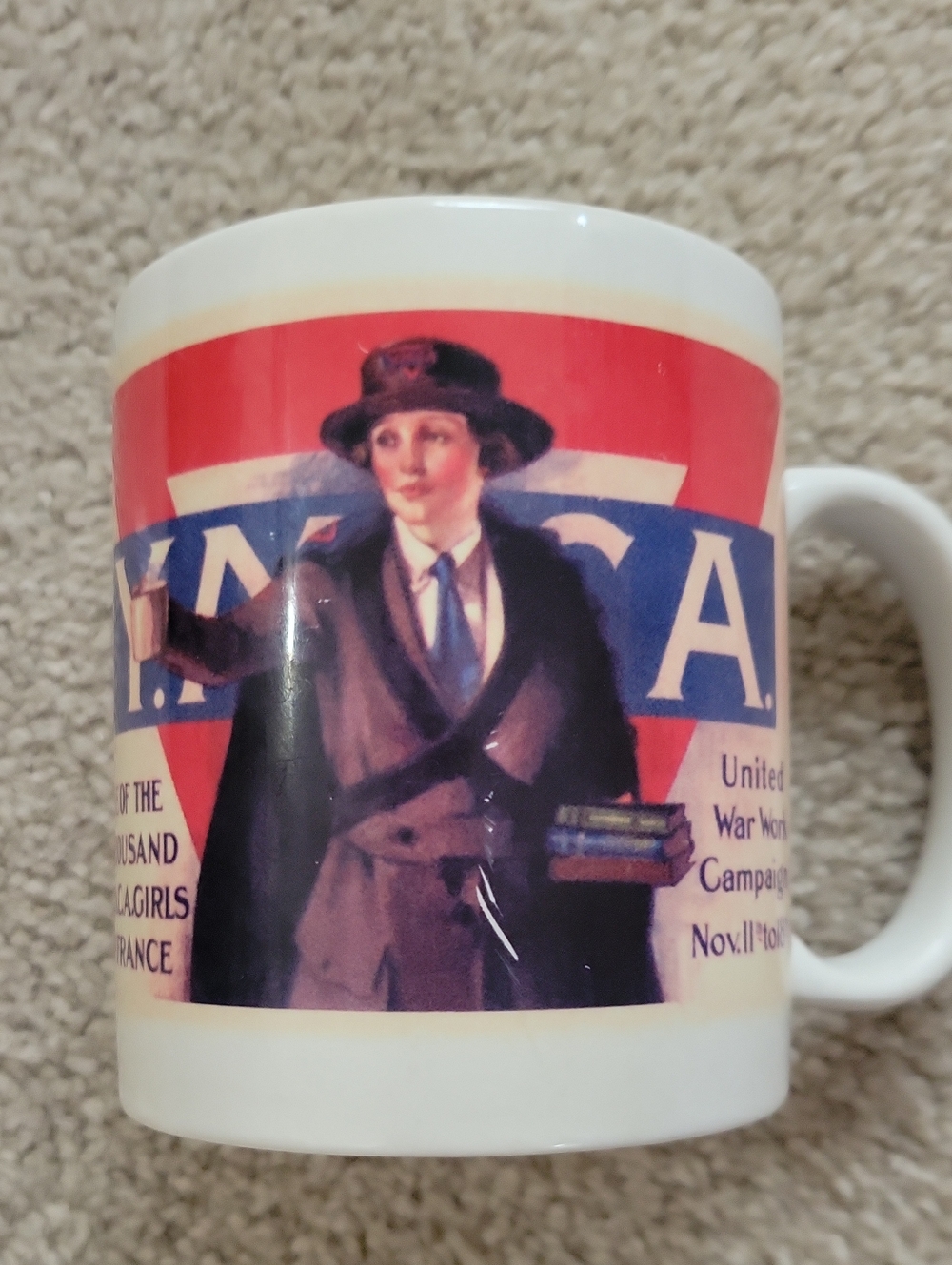 YMCA Girls In France - 1918 - World War I - Propaganda Mug